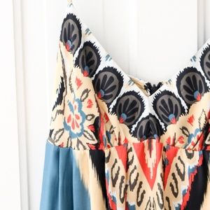 Exotic print Rampage spaghetti strap sheath dress